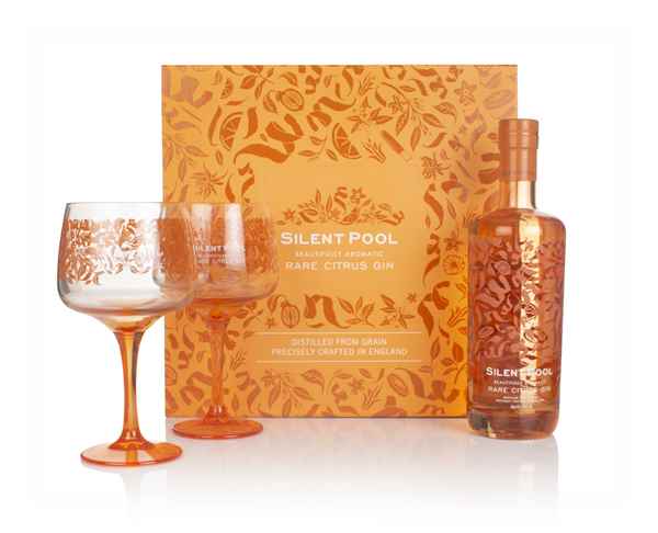 Silent Pool Rare Citrus Gin Gift Pack with 2x Glasses