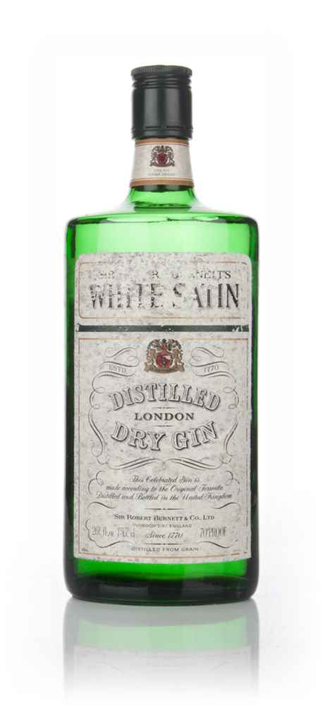 Burnett's White Satin London Dry Gin - 1970s