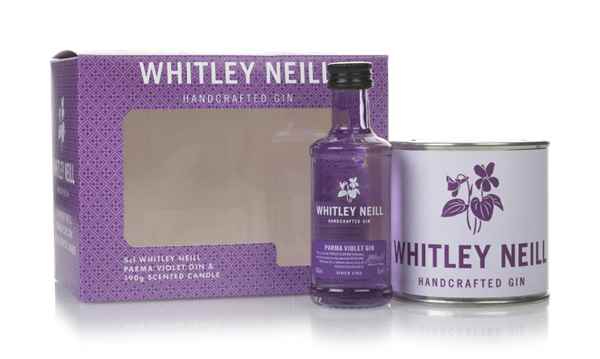 Whitley Neill Parma Violet Gin Gift Pack with Scented Candle