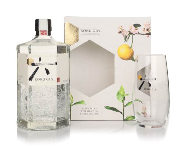 Roku Gin Gift Pack with Glass (No Box / Torn Label) product image