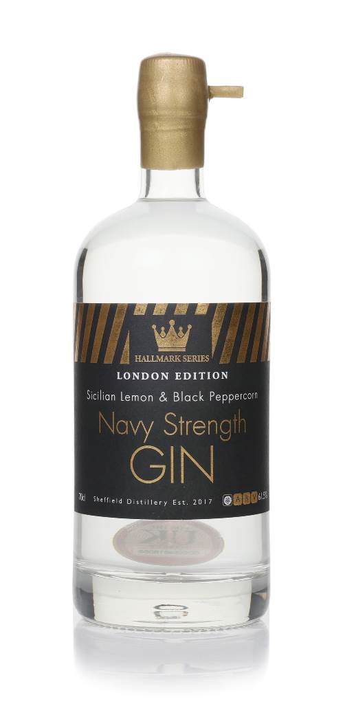 Sheffield Distillery Hallmark Navy Strength Sicilian Lemon & Black Pepper Gin - London Edition product image