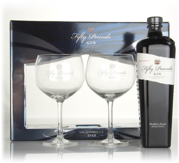 Fifty Pounds Gin Glass Gift Set product image