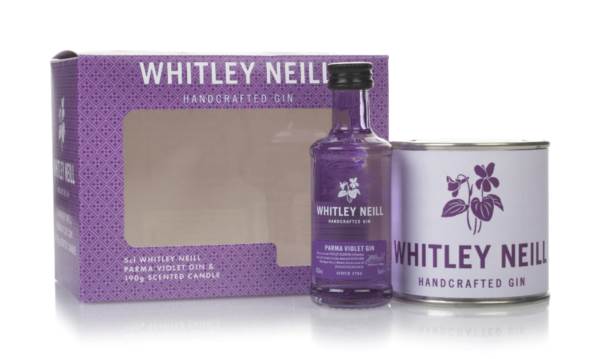 Whitley Neill Parma Violet Gin Gift Pack with Scented Candle product image