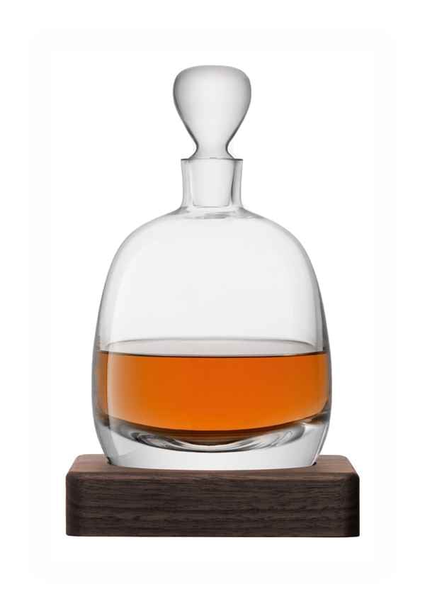 Whisky Islay Decanter & Walnut Base