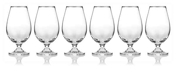Set of Six Crystal Tasting Glasses
