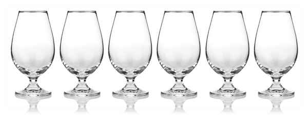 Set of Six Crystal Tasting Glasses