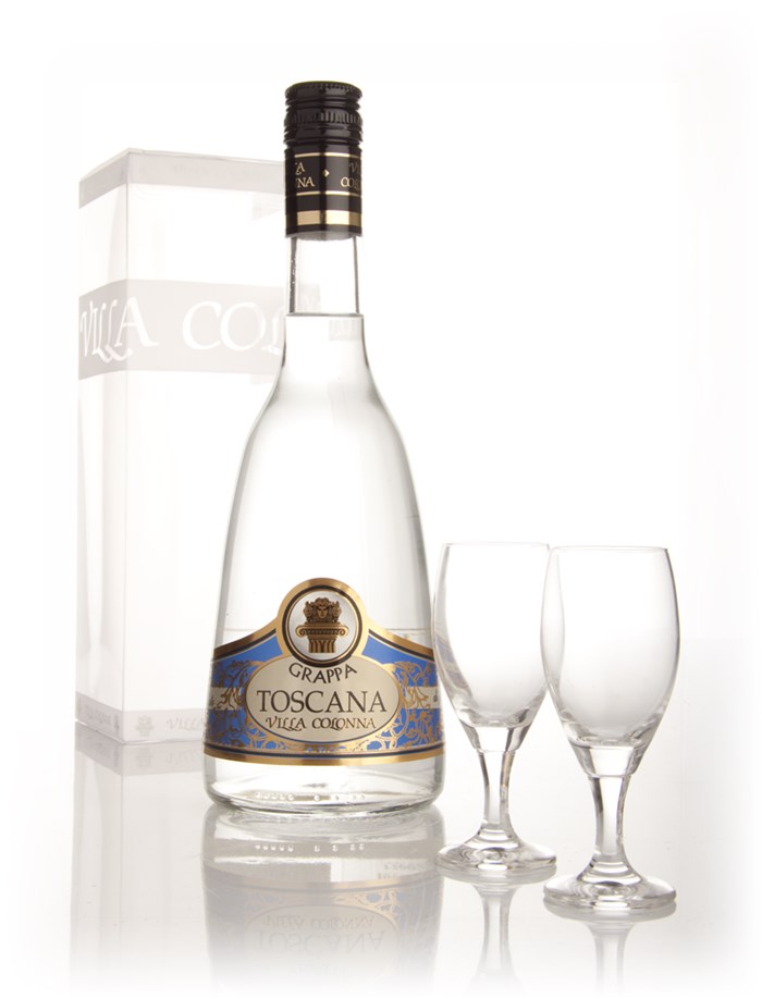 Villa Colonna Grappa Toscana With Two Glasses
