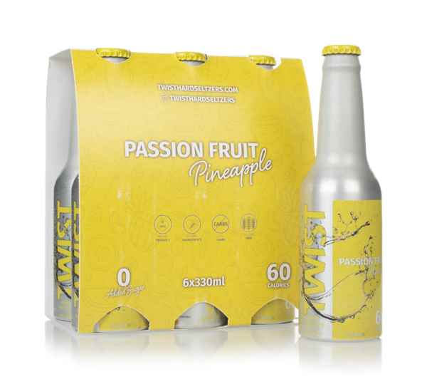 Twist Passion Fruit & Pineapple Hard Seltzer (6 x 330ml)