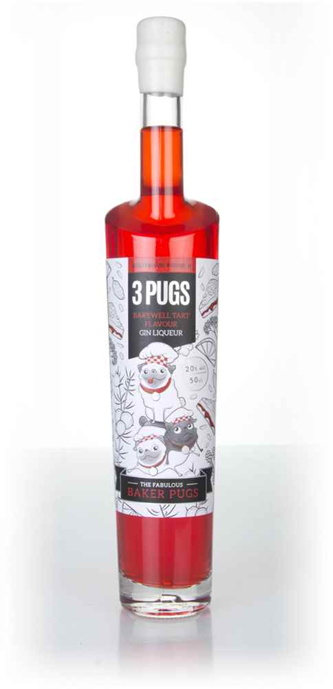 3 Pugs Bakewell Tart Gin Liqueur