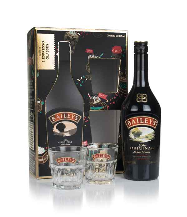 Baileys Irish Cream Gift Pack with 2x Glasses