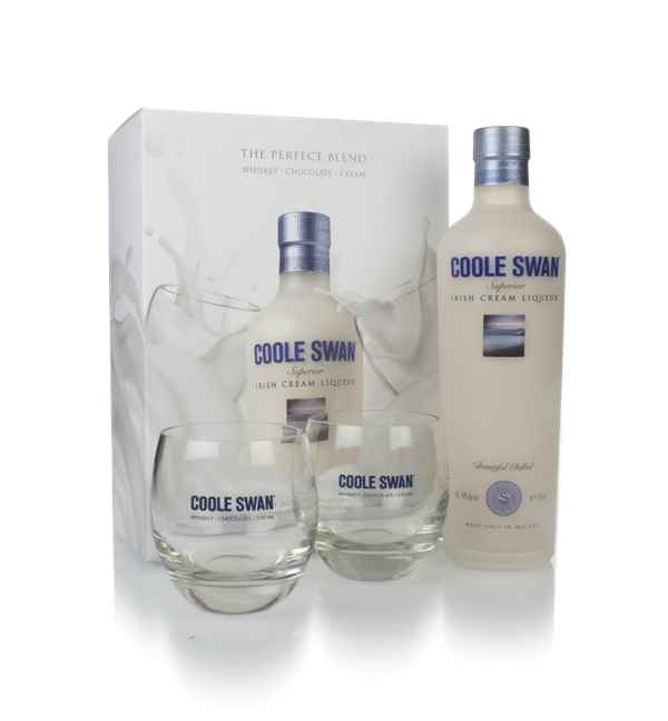 Coole Swan Irish Cream Liqueur Gift Pack with 2x Glasses