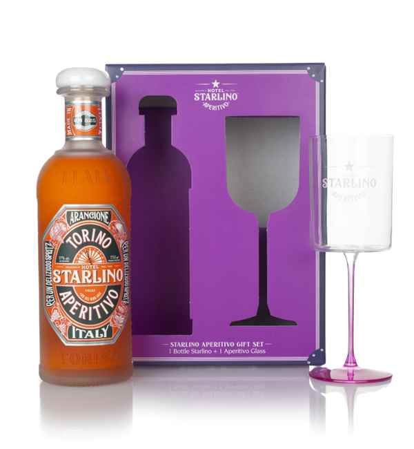 Hotel Starlino Arancione Gift Pack with Glass