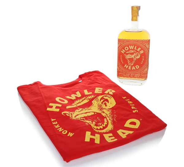 Howler Head and T-Shirt Combo (Red, Medium)