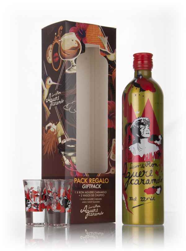 Ron Aguere Caramelo Liqueur Gift Set