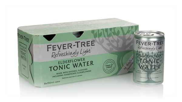 Fever-Tree Refreshingly Light Elderflower Tonic Water Fridge Pack (8 x 150ml)