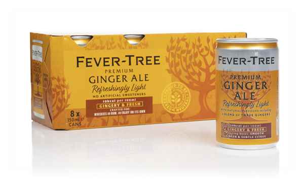 Fever-Tree Refreshingly Light Ginger Ale Fridge Pack (8 x 150ml)