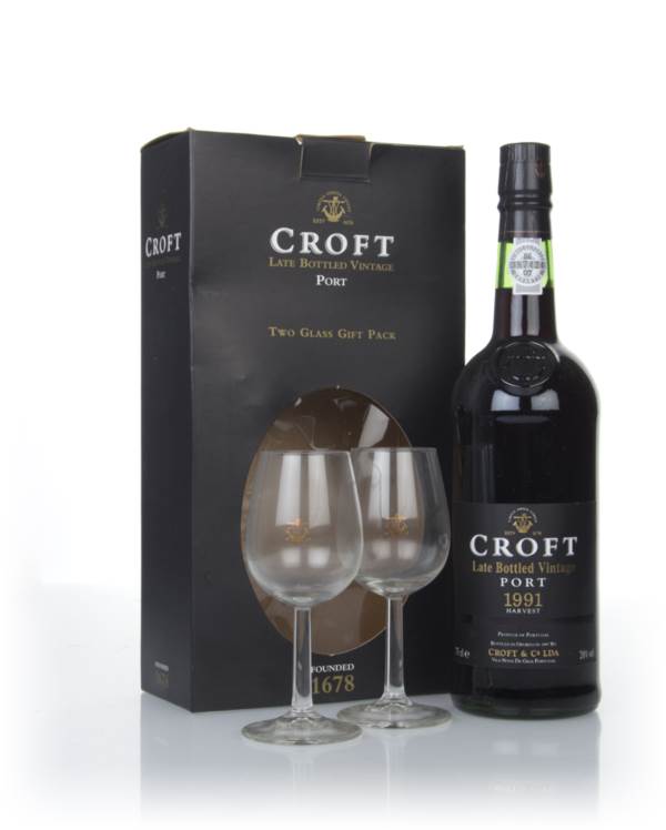 Croft Late Bottled Vintage 1991 Gift Pack with 2x Glasses product image