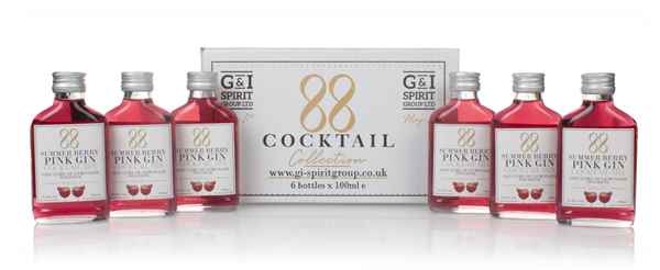 88 Cocktail Summer Berry Pink Gin Cocktail Mix (6 x 100ml)