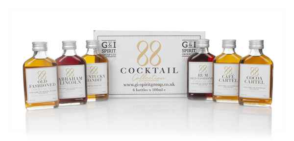 88 Cocktail Whisky, Bourbon, & Rum Cocktail Collection (6 x 100ml)