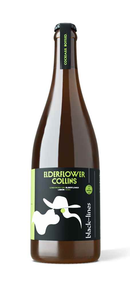 Black Lines Elderflower Collins