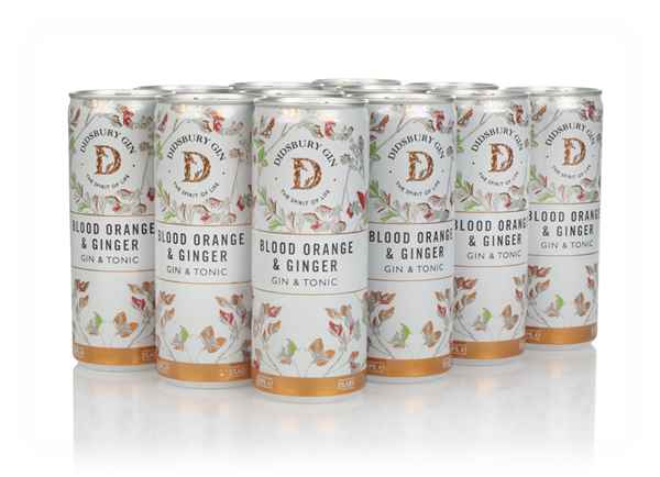 Didsbury Gin Blood Orange & Ginger Gin & Tonic (12 x 250ml)