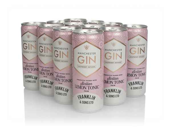 Manchester Raspberry Gin & Sicilian Lemon Tonic (12 x 250ml)