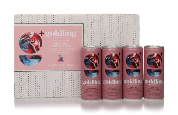 Goldling Moonlight Organic Vodka Soda with Strawberry & Pomegranate (24 x 25cl) product image