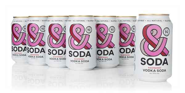&SODA Raspberry Vodka Soda (12 x 330ml)