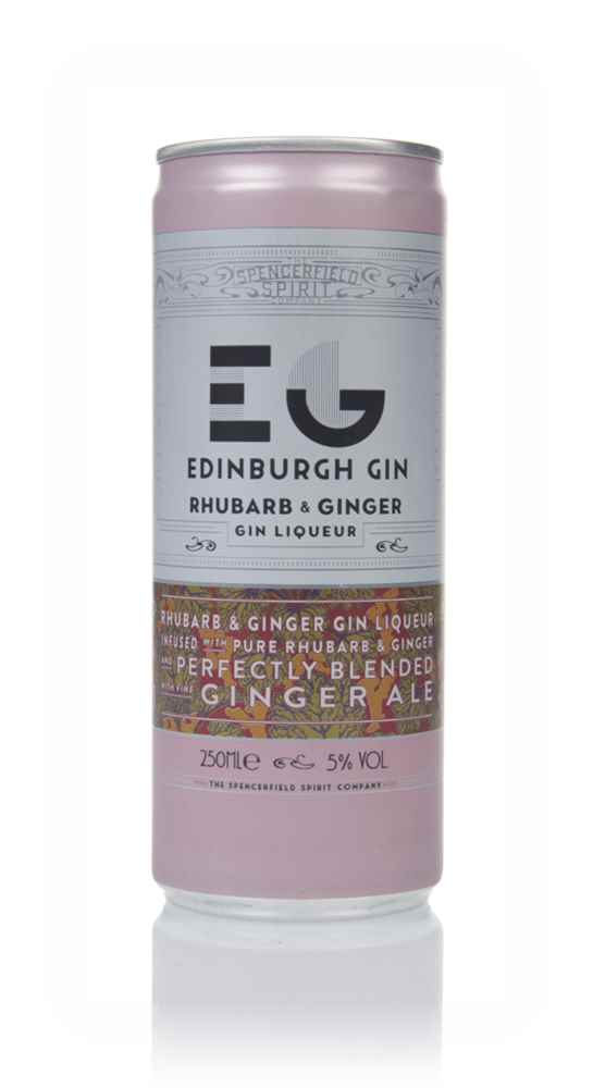 Edinburgh Gin Rhubarb & Ginger with Ginger Ale Can