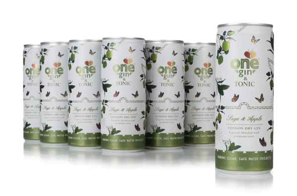 One Gin & Tonic – Sage & Apple (12 x 250ml)