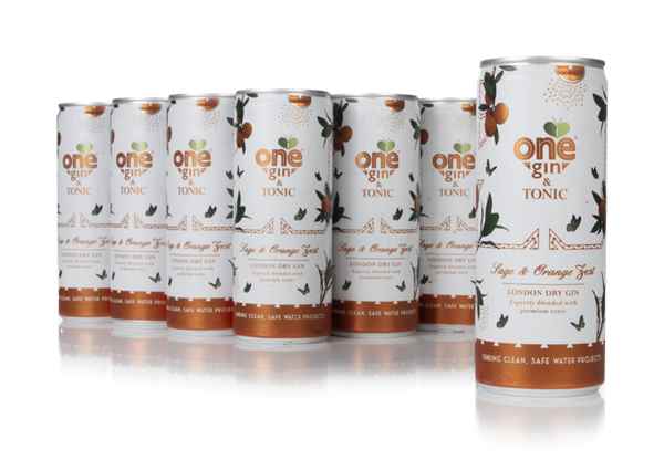 One Gin & Tonic – Sage & Orange Zest (12 x 250ml)