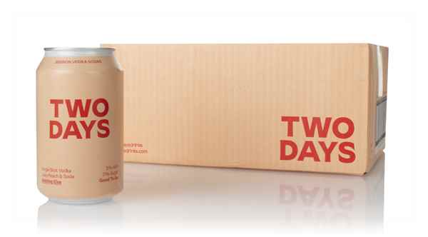 Two Days Vodka Peach Soda (12 x 330ml)