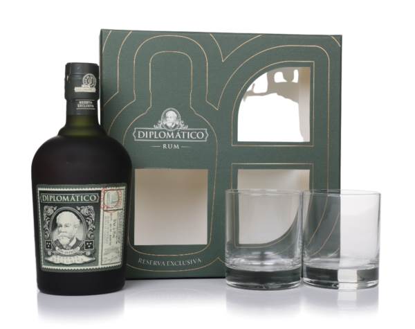 Diplomático Reserva Exclusiva Gift Set with 2x Rum Old Fashioned Glasses product image