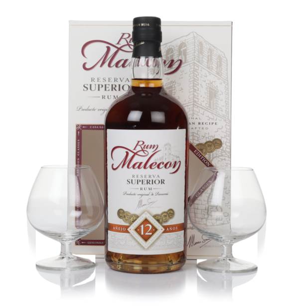 Malecon 12 Year Old Reserva Superior Gift Pack with 2x Glasses product image