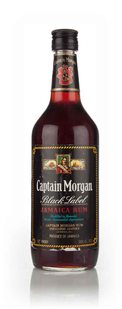 Captain Morgan Black Label (Lifeboat Label) - 1970s