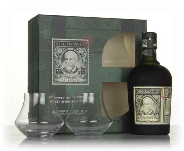 Diplomático Reserva Exclusiva Gift Pack with 2x Glasses