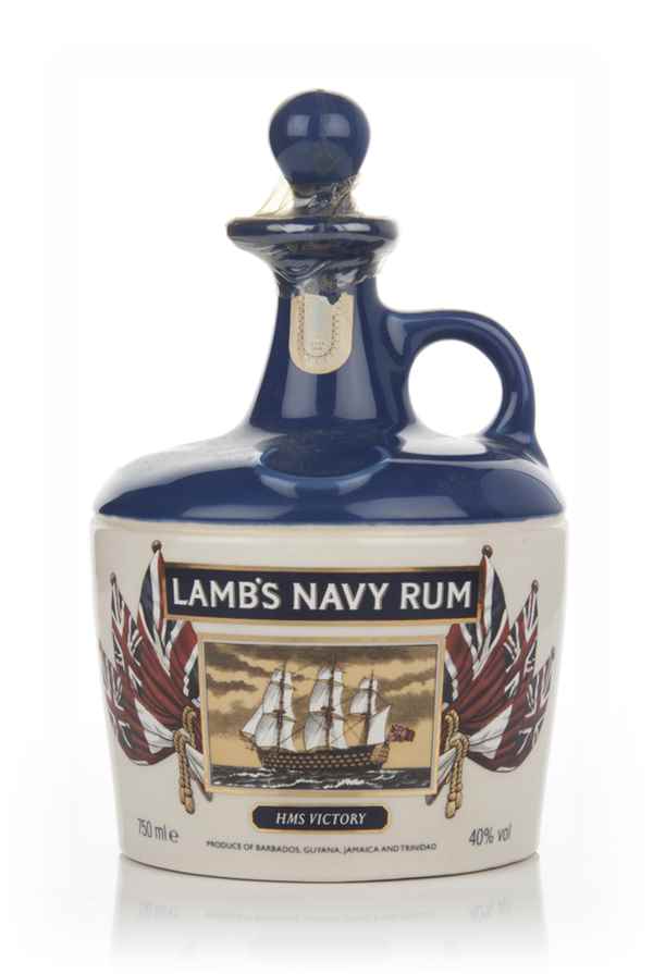 Lamb's Navy Rum HMS Victory Ceramic Decanter - 1970s