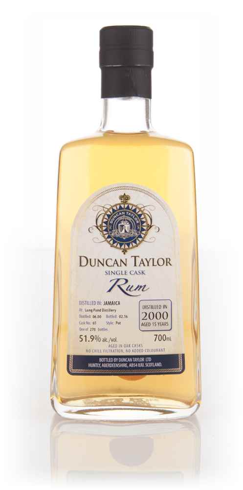 Long Pond Distillery 15 Year Old 2000 (cask 65) - Single Cask Rum (Duncan Taylor)