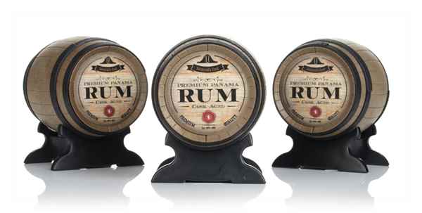 Admiral's Cask Dark Rum Barrel Gift Set (3 x 50ml)