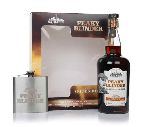 Peaky Blinder Spiced Rum Gift Pack with Hip Flask