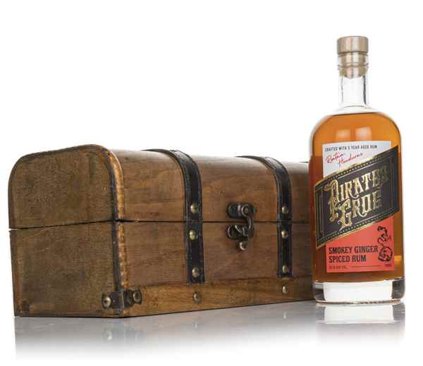 Pirate's Grog Smokey Ginger Spiced Rum Gift Chest