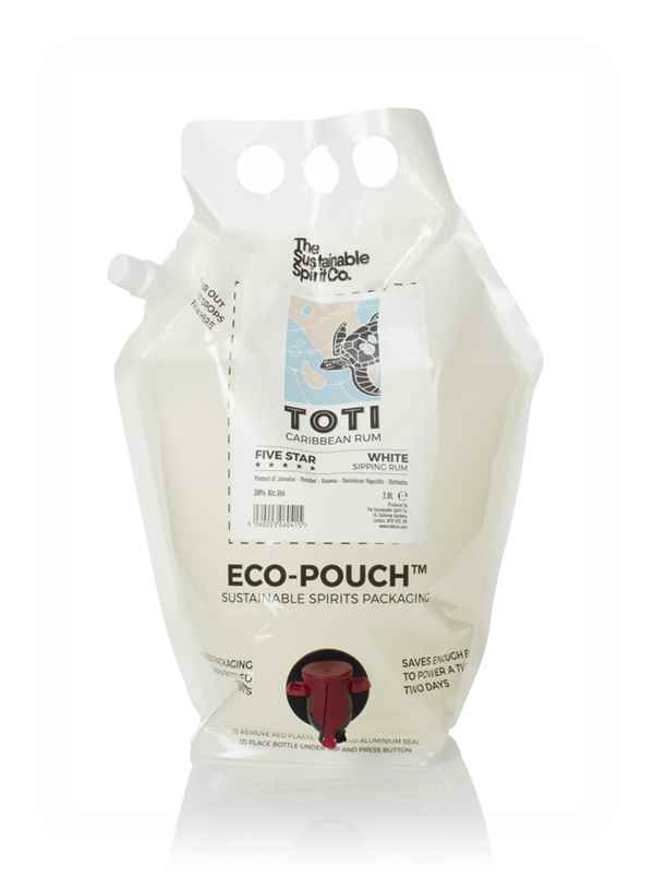 Toti White Rum Eco-Pouch (The Sustainable Spirit Co.)