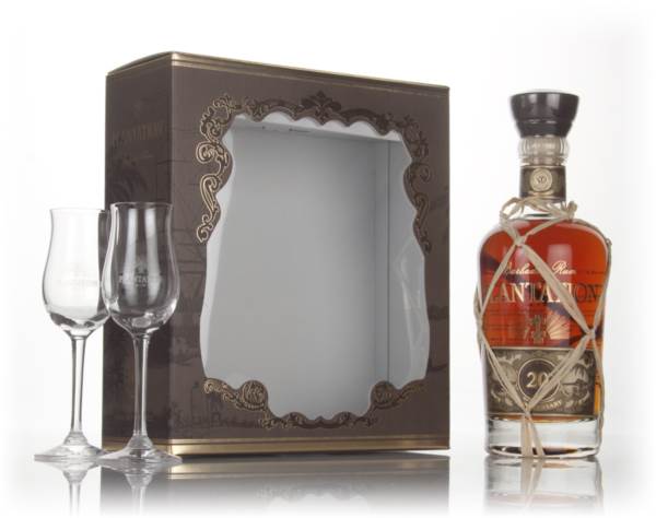 Plantation XO Barbados 20th Anniversary Gift Set with 2x Stem Glasses product image