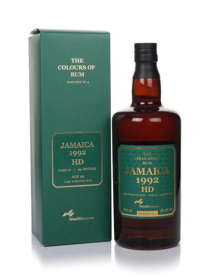 HD 29 Year Old 1992 Jamaica Edition No. 4 - The Colours of Rum (Wealth Solutions)