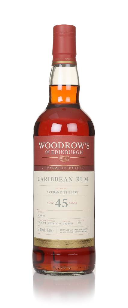 Cuban Rum 45 Year Old 1978 (cask 2406401) - Woodrow's of Edinburgh product image