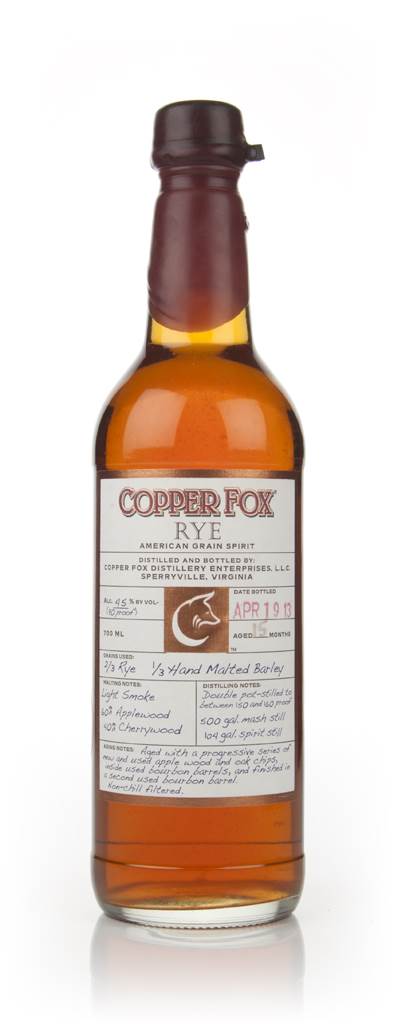 Copper Fox Rye (bottled April 2013) product image