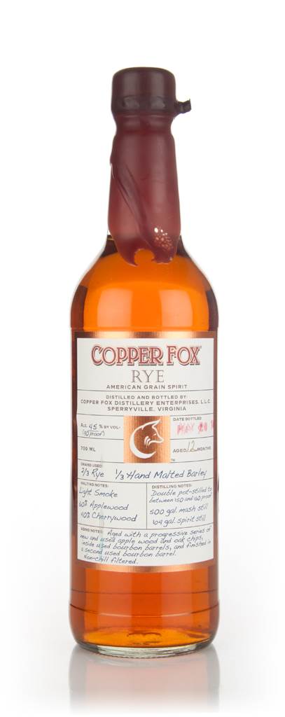 Copper Fox Rye (bottled May 2014) product image