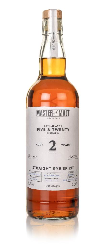 Five & Twenty 2 Year Old Rye 2015 Single Cask (Master of Malt) product image
