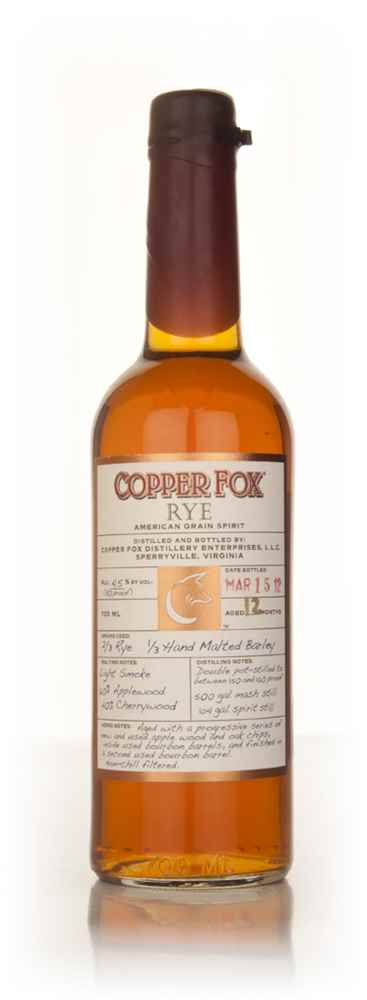 Copper Fox Rye (bottled March 2012)