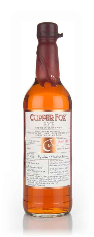 Copper Fox Rye (bottled May 2014)